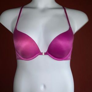 (PINK) RACERBACK PUSH-UP BRA NWOTS